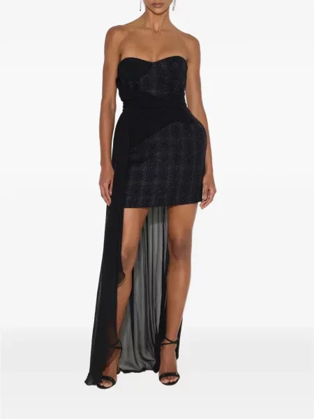 Rochie mini Elisabetta Franchi din tweed negru