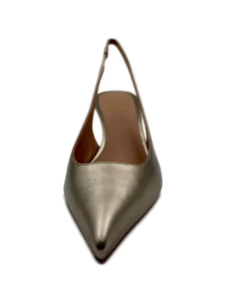 Pantofi cu toc Roberto Festa slingback auriu