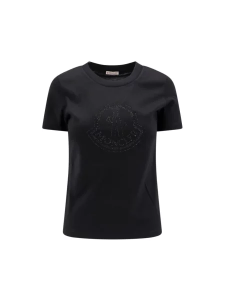 Koszulka Moncler z logo czarna