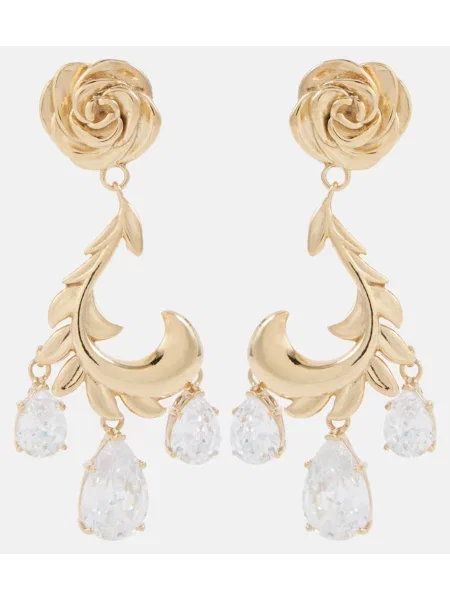 Cercei Magda Butrym de cristal auriu