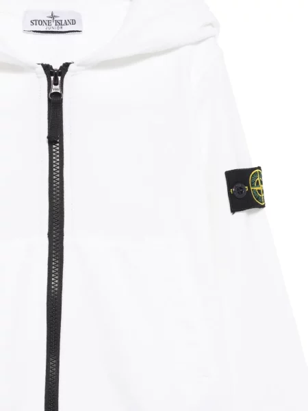 Bluza z kapturem dziecięca Stone Island biała