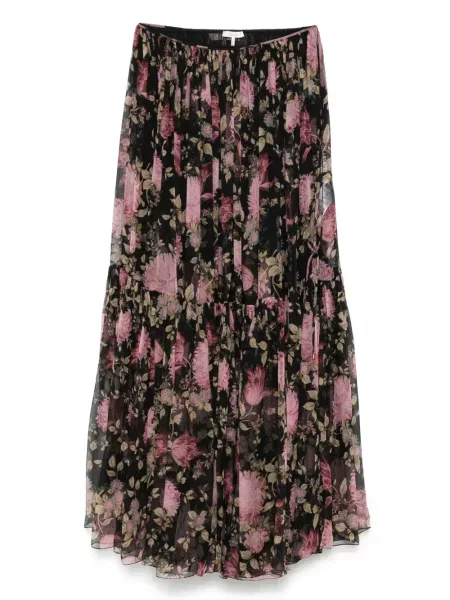 Fustă Chloé cu model floral cu imagine negru