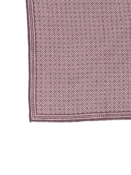 Fular Eleventy cu imagine cu imprimeu geometric violet