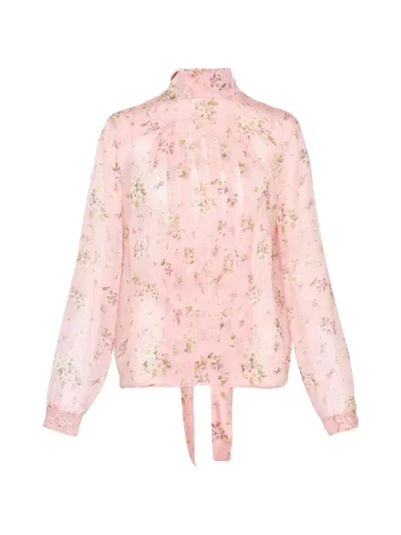 Bluză N°21 cu model floral cu imagine roz