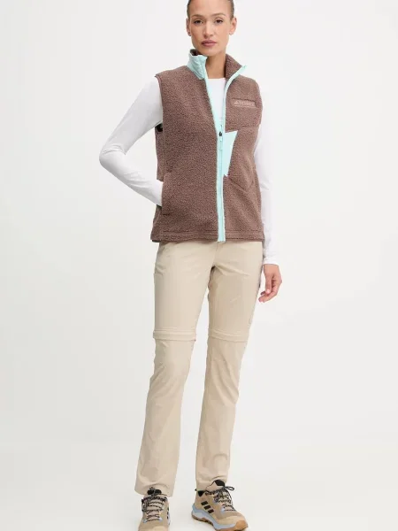 Adidas TERREX bezrękawnik outdoorowy przejściowy brązowy