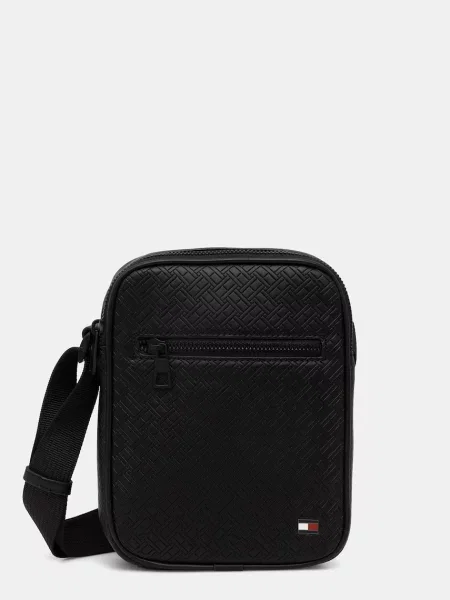 TOMMY HILFIGER Geantă de umăr negru
