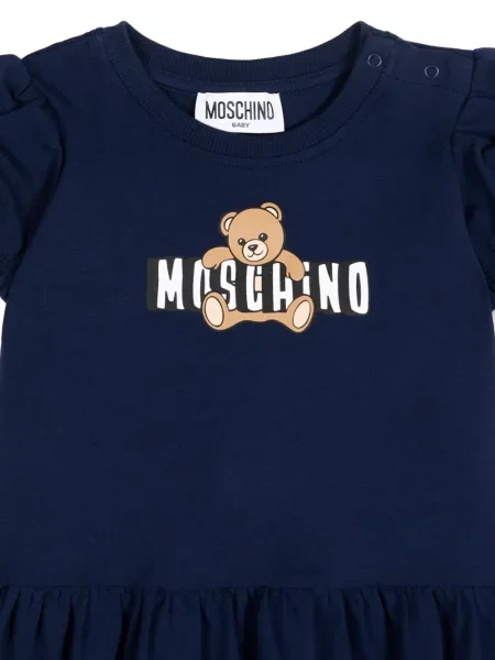 Sukienka dziecięca Moschino niebieska