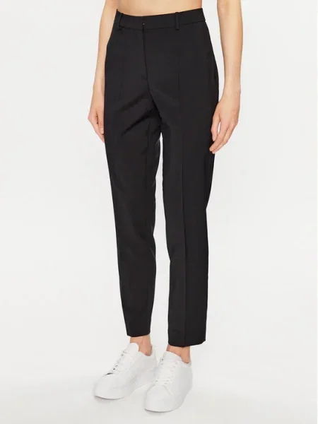 BOSS BLACK de lână pantaloni tilunah 01 negru