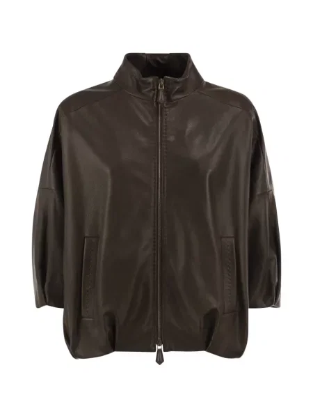 Geanta de piele Max Mara maro