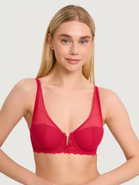 Бюстгальтер с плотной чашкой рожевий