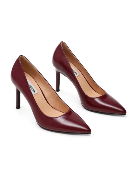 Czółenka Steve Madden skórzana czerwona
