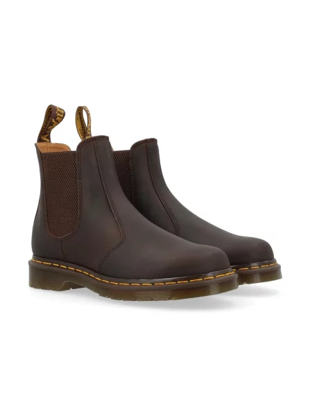 Sztyblety Dr. Martens skórzane brązowe
