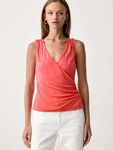 Marciano by Guess bluzka na ramiączkach z INES pomarańczowa