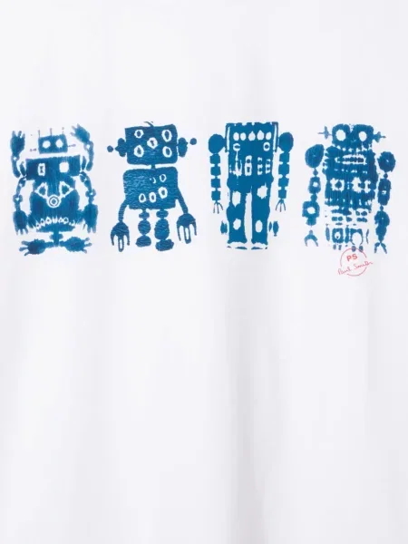 Grafic tricou Ps Paul Smith alb