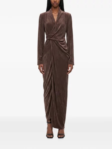 Rochie Rick Owens drapată plic roșu