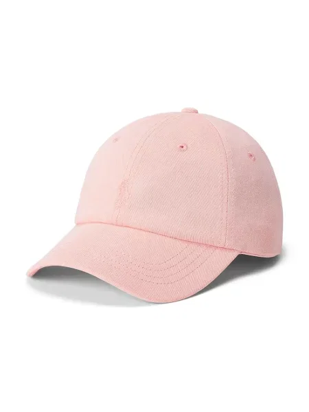 Шапка с козирка Polo Ralph Lauren с изчистен дизайн розово