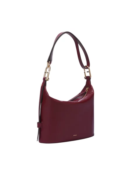 Torebka hobo Furla skórzana brązowa