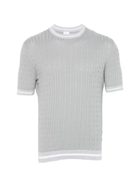 Pletená košile Eleventy šedá