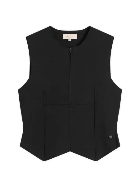 Dzianinowa kamizelka dzianinowa Stel czarna