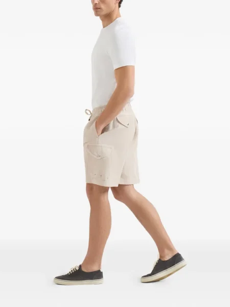 Lanene vezica za zatezanje bermuda kratke hlače Brunello Cucinelli