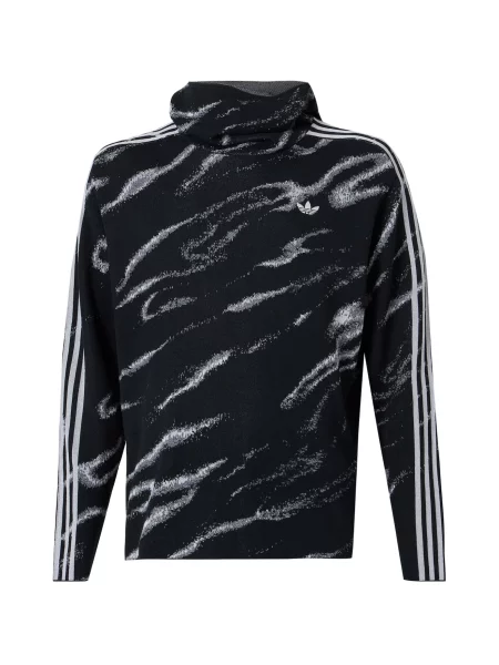 ADIDAS ORIGINALS Pulover negru alb