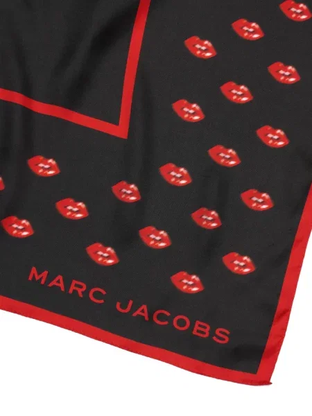 Fular Marc Jacobs cu imagine negru