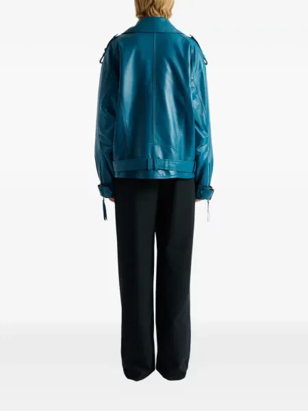 Geanta de piele Balmain albastru