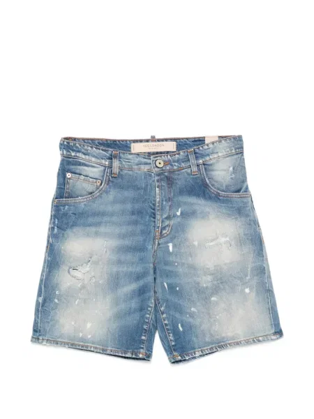 Pantaloni scurți Yes London zdrențuiți albastru