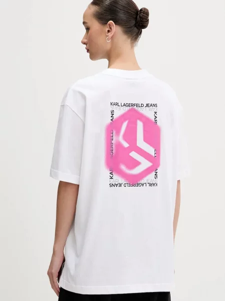 Karl Lagerfeld Jeans tricou din bej