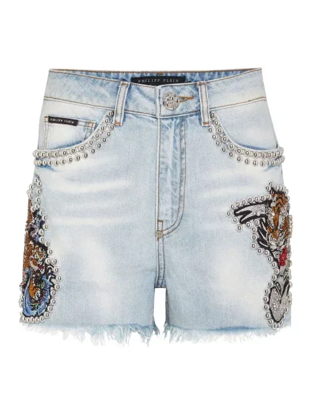 Spodnie Philipp Plein niebieskie