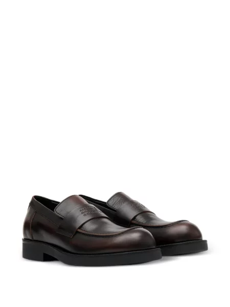 Pantofi loafer Mm6 Maison Margiela din piele maro