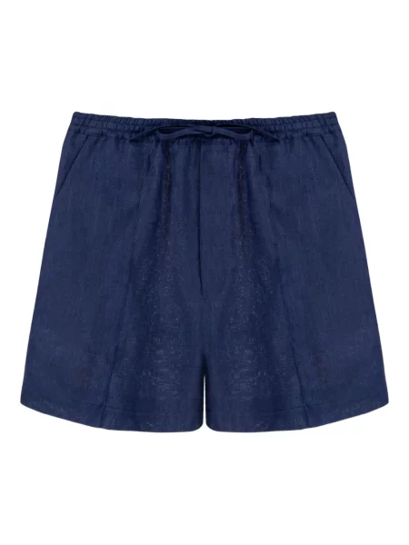 Lniane szorty Sleeper niebieskie