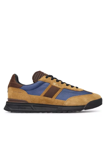 Sneakersy Polo Ralph Lauren brązowe