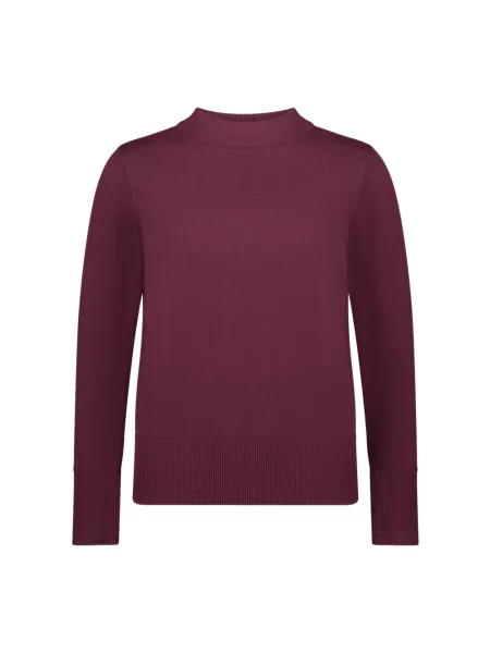 Golf sweter z golfem Betty Barclay z krótkim rękawem fioletowy