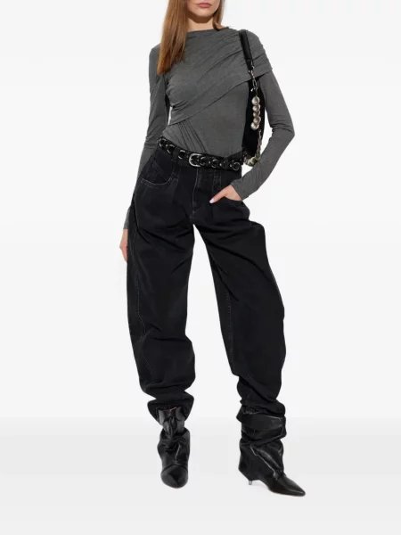 Blugi conici Isabel Marant conici negru