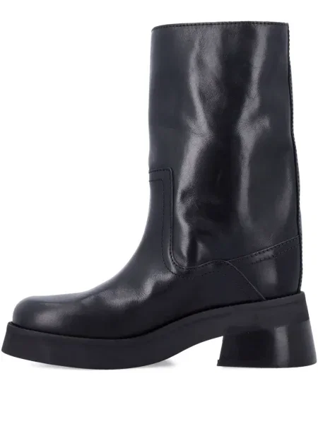 Кожени боти до глезена Miista черно