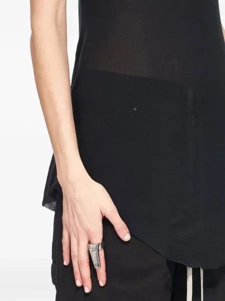 Inel Rick Owens de cristal argintiu