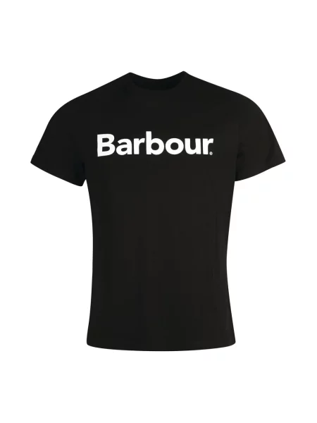 Koszulka Barbour z logo czarna
