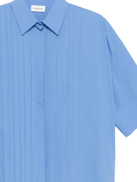 Cămașă P.a.r.o.s.h. plisată albastru