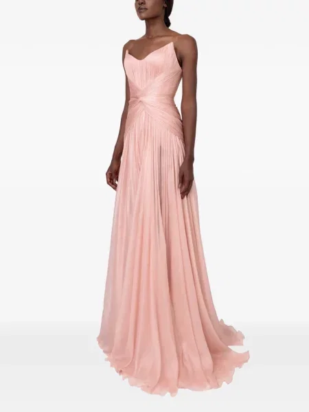 Rochie maxi Iris Serban de costum roz