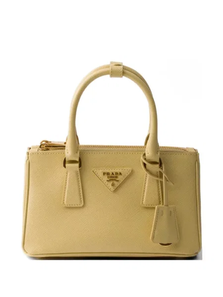 Geantă Prada din piele galben
