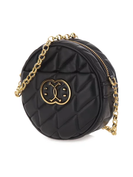 Torebka crossbody Moschino skórzana pikowana czarna