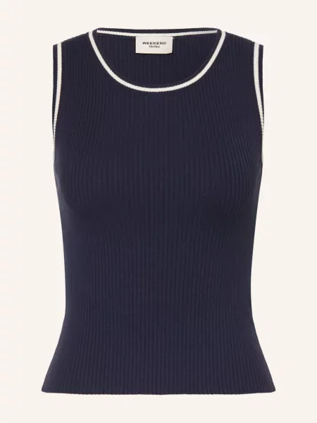 Dzianinowy top Weekend Max Mara biały