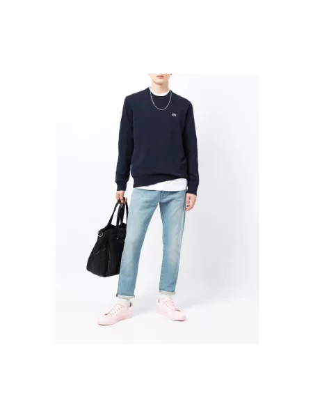 Sweter Lacoste niebieski