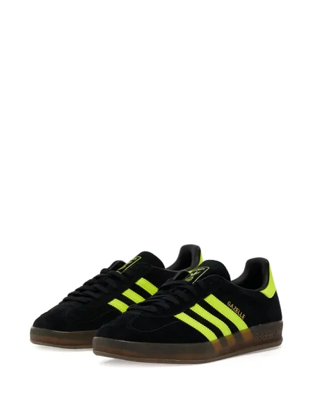 Sneakerși Adidas Gazelle din piele cu bretele albastru