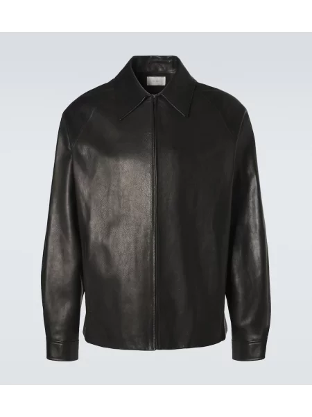 Geanta de piele The Row negru