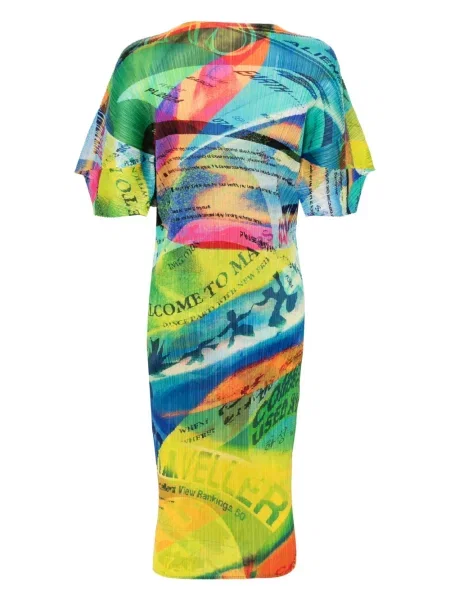 Midi suknelė Pleats Please Issey Miyake mėlyna