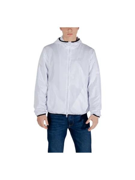 Kurtka Emporio Armani Ea7 z długim rękawem biała