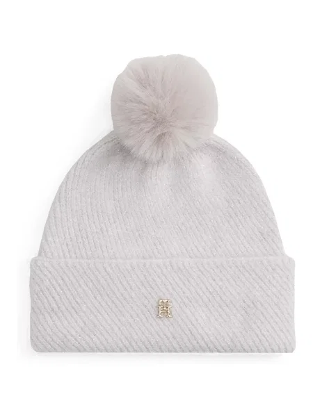 Čiapka Tommy Hilfiger sivá