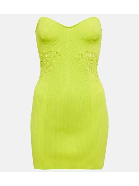 Rochie Self-portrait tricotate galben